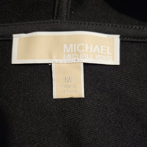 Michael Kors Women's Black Full Zip Hoodie - Picture 6 of 8